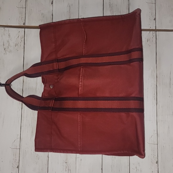 FLASH YARD SALE Hermes Shopper Tote Red - Picture 12 of 13